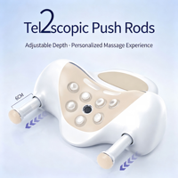 Almohada de Masaje Cervical Portátil con Calor, Relajante de Cuello y Hombros, Estirador Cervical, Masaje de Acupresión para el Hogar, Oficina y Viajes