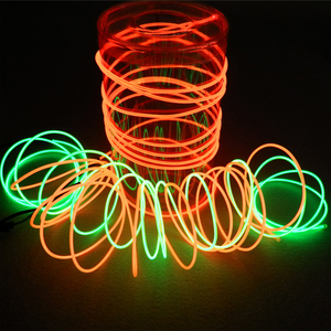 Độ Sáng Cao Màu Đỏ Màu Xanh Lá Cây 2.3Mm Linh Hoạt Rope Ống Neon Glowing Led <span class=keywords><strong>El</strong></span> Dây Cáp Đèn Bán Buôn - Product Image 2