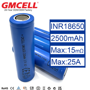 Batterie lithium-ion 18650 2500mAh 3.7V INR18650 en gros pour pack de batteries d'outils électriques - Product Image 1