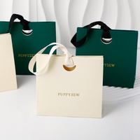 Sac en papier personnalisé pour bijoux avec logo – Collier, bague, boucles d'oreilles, bracelet – Emballage cadeau personnalisé pour bijoux – Sac à main en papier