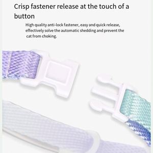 Collares Personalizados con Logotipo para Perros y Gatos, Longitud Ajustable, Colores de Caramelo, Etiquetas para Collares de Mascotas, Collares Modernos para Perros y Gatos - Product Image 4