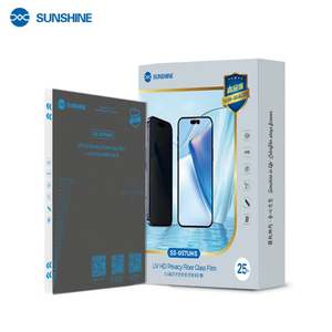 Película protectora de fibra de vidrio anti-miradas SUNSHINE UV HD 25 unids/caja - Product Image 1