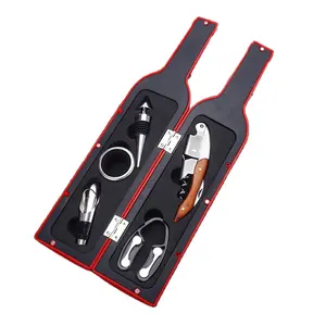 Kit d'ouvreur de bouteille de vin vin, dissolvant de liège, ensemble cadeau avec bouchon - Product Image 1