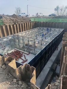 <span class=keywords><strong>Cisterna</strong></span> sotterranea serbatoio acqua nuovo acciaio in fibra di vetro FRP SMC GRP per la costruzione di ristoranti al dettaglio cuscinetto essenziale del motore - Product Image 3