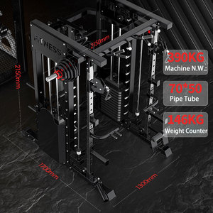 Bộ dụng cụ tập thể hình tại nhà bán chạy nhất, máy đa năng Smith đa chức năng để tập thể hình và tập luyện, giá đỡ squat để nâng tạ - Product Image 3