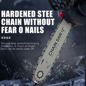 DTWA2-0070 Rechargeable 12-Inch Portable Handheld Cordless Electric Chainsaw Lithium Battery Powered for <strong>Power</strong> <strong>Saws</strong> - Product Image 4