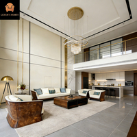 Canapé d'angle de luxe 7 places en cuir véritable avec mousse à mémoire de forme et pieds en bois massif, design moderne pour appartement