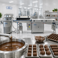 Machine à tempérer le chocolat robuste et durable, capacité 120L, avec réservoir intérieur en acier inoxydable SS304 pour une fusion précise et une température automatique