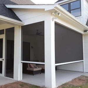 Stores électriques motorisés pour véranda, à glissière verticale, modernes, intégrés à l'extérieur, simples - Product Image 4