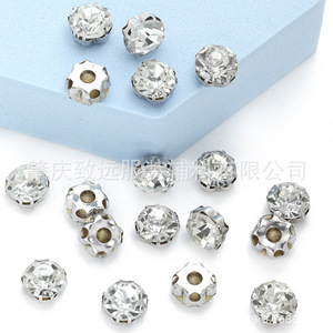 Diamantes de imitación tipo garra de 10 mm con cuatro agujeros, color blanco, para decoración de ropa, zapatos, bolsos y manualidades. - Product Image 4