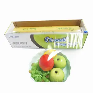 Customized Logo Anti-fog Food Grade High Stretch PVC Cling Film Plastic Wrap