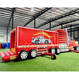 Casa <span class=keywords><strong>de</strong></span> salto al aire libre, camión <span class=keywords><strong>de</strong></span> bomberos, camión divertido inflable, construcción, juego <span class=keywords><strong>de</strong></span> carrera <span class=keywords><strong>de</strong></span> obstáculos inflable - Product Image 1
