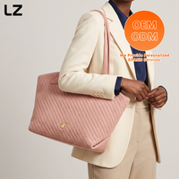 Sac à bandoulière LZ personnalisé pour femme, grande capacité, en cuir PU tressé, sac fourre-tout, idéal pour l'été, la plage, le travail ou les loisirs