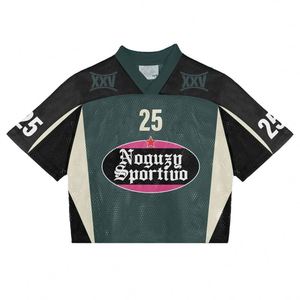 Maillot de rugby à manches courtes personnalisé, uniforme de football américain, polyester à séchage rapide, vêtements d'équipe - Product Image 3