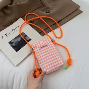 Custom Fashionable Cute <b>Mini</b> Crossbody Canvas Gift Shopping Cotton <b>Tote</b> <b>Bag</b> with Zipper Closure for Mobile Phone Shoulder Use - Product Image 5