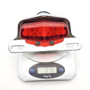 Feu arrière de moto LED en alliage d'aluminium, feu stop de moto, pièces de moto - Product Image 3