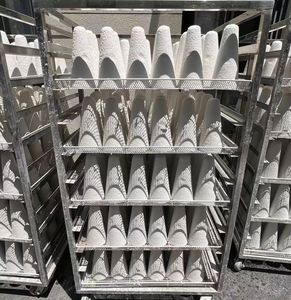 Colokan serat keramik tahan panas, kerucut tekan keluar tahan panas untuk industri aluminium - Product Image 4