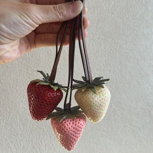 고품질 딸기 가방 참 장식품 딸기 크리스마스 선물 펜던트 사랑스러운 액세서리 세일 - Product Image 3