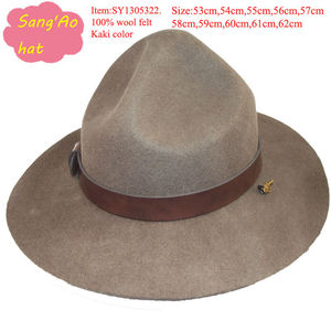 Nouveaux chapeaux de cowboy d'extérieur de style moderne avec 4 plis sur la couronne, en feutre de laine Fedora, pour hommes ou femmes élégants, en feutre de fourrure ou en feutre de lapin. - Product Image 5
