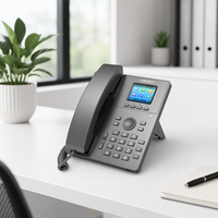 Téléphone IP Flyingvoice P11W SIP 2.0 avec écran LCD couleur 2,4 pouces, Wi-Fi double bande 2,4G/5G, 2 lignes SIP, 2 ports RJ45 10/100/1000 Mbps, 2000 contacts