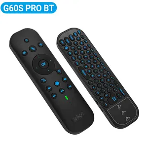 Smart Voice Remote G60S Pro BT Control Google Voice Control With Backlit Gyroscope Air Mouse Built-in Lithium Battery