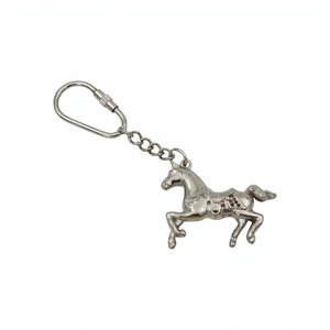 Sculpture Small Horse <b>Keyring</b> Equestrian Gifts Items Metal Crafts Personalized Key Chains Best Selling Aluminium Retro Keyrings - Product Image 1