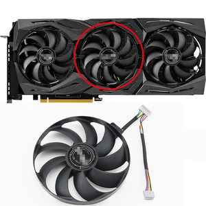 พัดลม T129215SU 7Pin GPU Card ให้ความเย็นสำหรับ ASUS ROG Strix-<span class=keywords><strong>GeForce</strong></span> <span class=keywords><strong>RTX</strong></span> <span class=keywords><strong>2070</strong></span> 2080พัดลม RTX2080Ti RTX2080เกม Super <span class=keywords><strong>Ti</strong></span> - Product Image 2