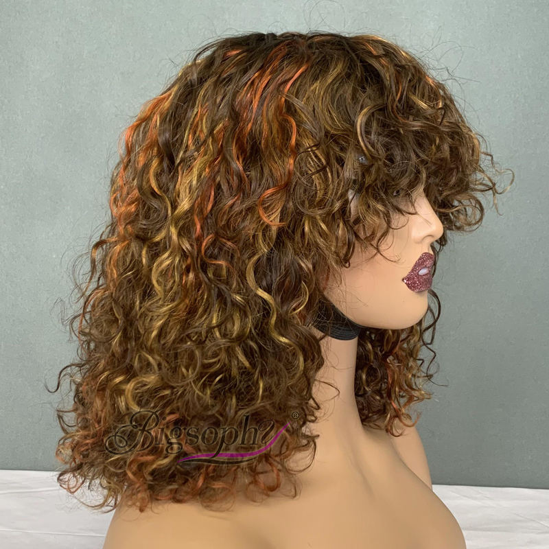 High Quality Luxury Curl Piano Color Super Double Drawn Vietnamese Hair ...