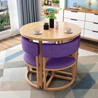 Ensemble de tables rondes de style nordique en gros, vente chaude, taille personnalisée de qualité supérieure, banquet, salon, commande en gros