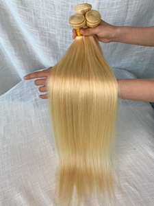 Extensiones de Cabello Humano Virgen Doble Trama, Cabello Crudo, Rubias/Loiras - Product Image 5