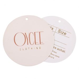 Étiquettes suspendues imprimées en feuille d'or de luxe, cartes de remerciement de haute qualité, cartes cadeaux pour vêtements et accessoires - Product Image 2