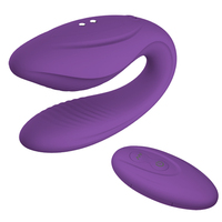 Neue U-Form tragbare Doppels timulation G-Punkt Klitoris Paar Sexspielzeug Drahtlose Fernbedienung Vibrator für Frauen