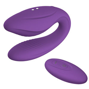 Nueva FORMA <span class=keywords><strong>DE</strong></span> U usable doble estimulación punto G clítoris pareja juguete sexual vibrador <span class=keywords><strong>de</strong></span> Control remoto inalámbrico para mujeres - Product Image 2