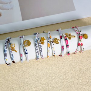 Pulsera de joyería de moda pulsera liberal personalizada cuerda de algodón mujeres pulseras de dijes personalizadas Algodón hecho a mano - Product Image 2