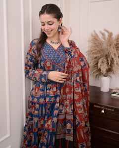 Nouvel ensemble de costume Anarkali en pur coton lourd pour occasion spéciale vêtements pakistanais disponibles au prix de gros - Product Image 5