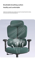 Chaise de bureau ergonomique pivotante confortable en maille avec design moderne, appui-tête réglable, soutien lombaire et réglage de la hauteur