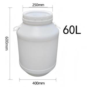 Tambor <span class=keywords><strong>de</strong></span> Plástico Blanco <span class=keywords><strong>de</strong></span> Gran Capacidad con Tapa <span class=keywords><strong>de</strong></span> Rosca |   Cubo <span class=keywords><strong>de</strong></span> <span class=keywords><strong>Boca</strong></span> Ancha para Almacenamiento <span class=keywords><strong>de</strong></span> Enzimas, Jabón para Platos, Agua y Productos Químicos - Product Image 3