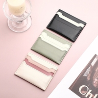 Dompet Kartu Kulit PU Desain Baru X49 2026 Logo Kustom, Dompet Koin Tipis Mewah, Dompet Wanita, Penjepit Kartu untuk Wanita
