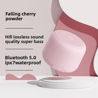 Untuk Speaker Stereo Portabel Tahan Air IP7 Tahan Debu dengan Mikrofon Terintegrasi Baterai 500-1000mAh Model Pribadi Macaron Mini.