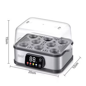 Cuiseur à œufs électrique 300W pour jusqu'à 8 œufs avec affichage numérique, fonctionnement facile, protection contre la surchauffe pour un usage domestique - Product Image 4