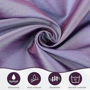 Púrpura Mancha Poliéster Peluquería Kimono Belleza Spa Vestidos Batas personalizadas para salón - Product Image 2