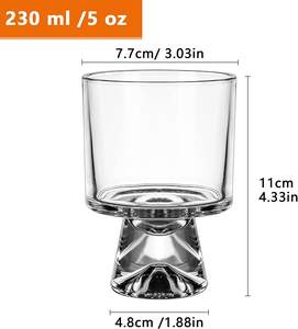 ที่มีคุณภาพสูง230มิลลิลิตรแก้วขนมถ้วยร้อนขายหวานชามค๊อกเทลแก้วไอศครีมถ้วยแก้ว - Product Image 2