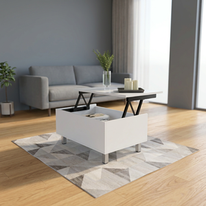 Annapolis Lift Top tavolino con vano portaoggetti finitura bianca - Product Image 3