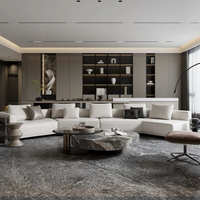 Dalles de marbre gris crayon en pierre naturelle pour la décoration intérieure moderne, les murs, les sols et les comptoirs