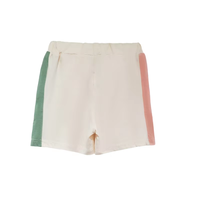 Conjunto de Ropa de Verano para Niñas, Camiseta de Manga Corta con Parches en Rosa y Verde, Pantalones Cortos Holgados con Cintura Elástica, Ropa Informal para el Hogar y Actividades al Aire Libre