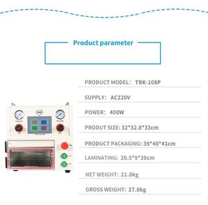 Machine de lamination d'écran de téléphone OEM/ODM, meilleur équipement de remise à neuf de téléphone TBK 108P, laminateur OCA avec machine à enlever les bulles - Product Image 6