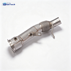 ท่อดาวน์ไปป์สแตนเลส 304 สำหรับ BMW 528i F10 F11 N20 2.0L Turbo ชุดอัพเกรดท่อไอเสียแบบไหลสูง พร้อมแผ่นกันความร้อน - Product Image 3