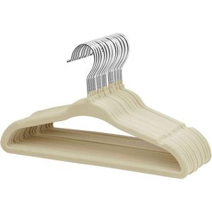 Wholesale Premium Velvet Clothes Hangers Single Tier Space Save Non-slip <b>Black</b> Plastic for Wardrobe Bathroom Tools - Product Image 1