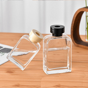 Diffuseur de parfum en verre transparent carré de luxe 120 ml 140 ml 220 ml 350 ml avec bouchon, impression d'écran, logo personnalisé - Product Image 6