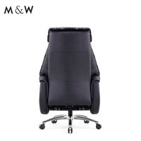 Fauteuil de bureau électrique pivotant ergonomique en cuir M&W, réglable, avec repose-pieds, rotation à 360 degrés, garantie 5 ans